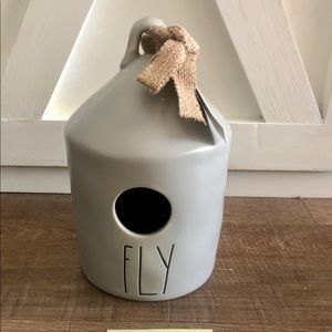 Rae Dunn Grey Fly Birdhouse